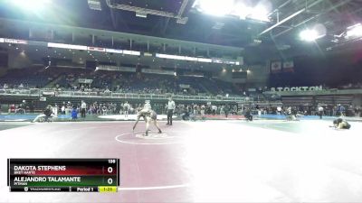 138 lbs Quarterfinal - Alejandro Talamante, Pitman vs Dakota Stephens, Bret Harte