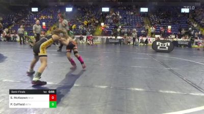 50 lbs Semifinal - Scarlett McKeown, Wilkes Barre vs Paisley Coffield, Beth Center