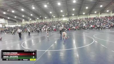 110 lbs Champ. Round 2 - Steven Strong, Champions Wrestling Club vs Diesel Knudsen, Fremont Wrestling Club