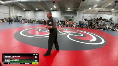 130 lbs Cons. Round 2 - Abigail Ledesma, Cheyenne East vs Isabella Ortiz, La Junta