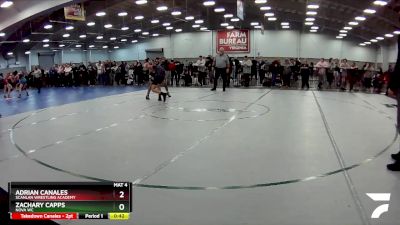 126 lbs Cons. Semi - Zachary Capps, Nova WC vs Adrian Canales, Scanlan Wrestling Academy