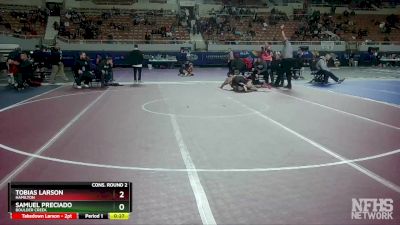 D1-144 lbs Cons. Round 2 - Samuel Preciado, Boulder Creek vs Tobias Larson, Hamilton