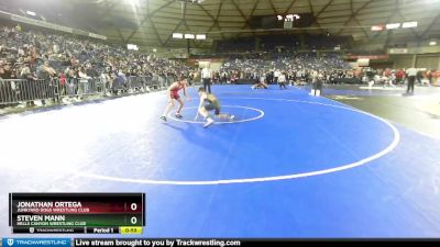 102 lbs Cons. Round 2 - Jonathan Ortega, Junkyard Dogs Wrestling Club vs Steven Mann, Hells Canyon Wrestling Club