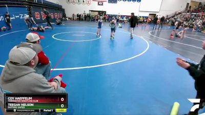 77 lbs Champ. Round 1 - Coy Haeffelim, Torrington Wrestling Club vs Teegan Nelson, Eastside United