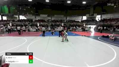 102 lbs Quarterfinal - Sam Alire, Mountain Wrestling vs Anje Salgado, Westside WC