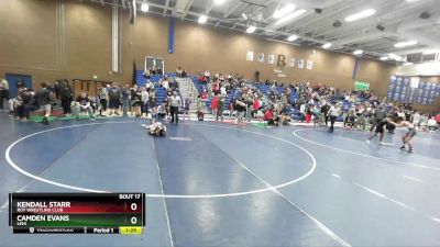 108 lbs Cons. Round 3 - Kendall Starr, Roy Wrestling Club vs Camden Evans, Lehi