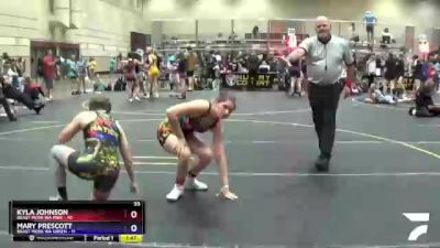 118 lbs Round 1 (4 Team) - Kyla Johnson, Beast Mode WA Pink vs Mary Prescott, Beast Mode WA Green