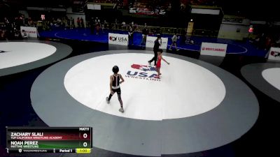 56 lbs Champ. Round 2 - Noah Perez, MatTime Wrestling vs Zachary Slali, TUF California Wrestling Academy