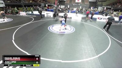 160 lbs Cons. Semi - Juan Lopez, California vs Manuel Robles, Madera Wrestling Club