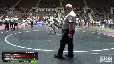 113 lbs Cons. Round 4 - Logan Post, Prattville Christian Academy vs Jack Galloway, American Christian Academy