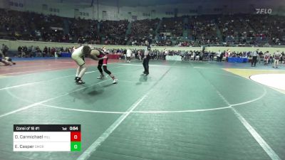 161 lbs Consi Of 16 #1 - Daniel Carmichael, Hilldale vs Ethan Casper, Southmoore SaberCats Wrestling