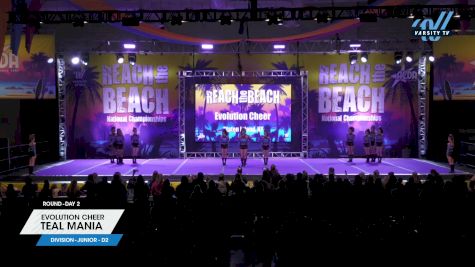 Evolution Cheer - Teal Mania [2024 L4 Junior - D2 Day 2] 2024 ACDA Reach the Beach Cheer Grand Nationals