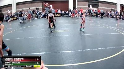 49 lbs Round 1 (4 Team) - Landon Childers, Contenders WA Blue vs Wyatt Wilson, Ares Red