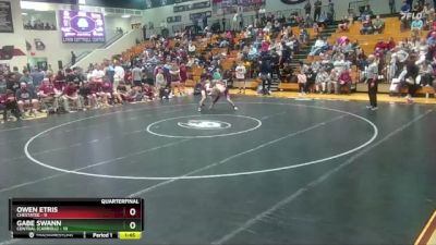 113 lbs Quarters & 1st Wb (16 Team) - Gabe Swann, Central (Carroll) vs Owen Etris, Chestatee