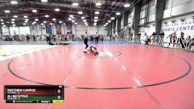 68 lbs Rd# 5- 3:45pm Friday Final Pool - Matthew Campos, Cali Red vs Eli Bechtold, PA Silver