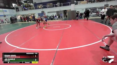 129 lbs Round 3 - Isaiah Erkel, Warrior Wrestling Club vs Ari Runkle, NOVA WC