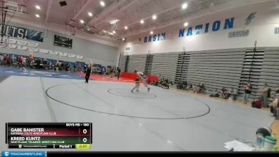 160 lbs Semifinal - Kreed Kuntz, High Plains Thunder Wrestling Club vs Gabe Banister, Natrona Colts Wrestling Club