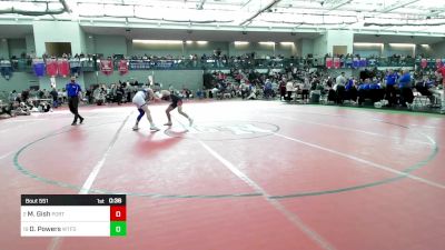 165 lbs Consolation - Matthew Gish, Portland/Cromwell vs Devon Powers, Waterford