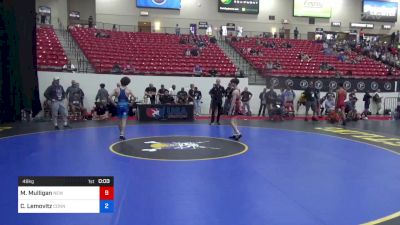 48 kg Quarters - Matthew Mulligan, New Jersey vs Cole Lemovitz, Connecticut