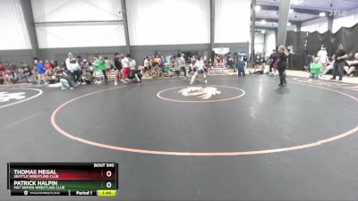 150 lbs Semifinal - Thomas Megal, Seattle Wrestling Club vs Patrick Halpin, Mat Demon Wrestling Club