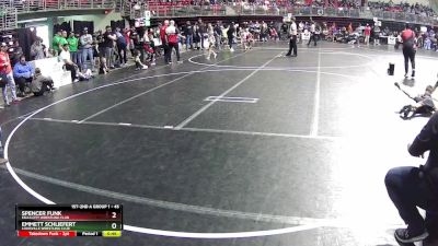 45 lbs Cons. Round 1 - Spencer Funk, Falls City Wrestling Club vs Emmett Schliefert, Louisville Wrestling Club