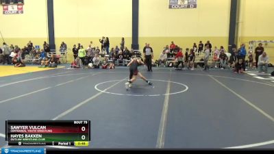 65 lbs Cons. Round 5 - Hayes Bakken, Outlaw Wrestling Club vs Sawyer Vulcan, Centennial Youth Wrestling