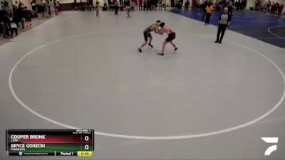 120 lbs Round 1 - Bryce Gorecki, Minneota vs Cooper Bronk, LARP