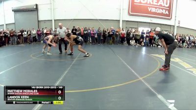 149 lbs Champ. Round 2 - Landon Keen, Reston Herndon Rhinos vs Matthew Morales, Raider Nation Wrestling Club