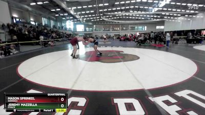 285 lbs Quarterfinal - Mason Sprinkel, Norwich vs Jeremy Mazzella, Ithaca