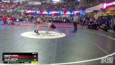 AA - 120 lbs Cons. Round 1 - Griffin Fosdal, Bozeman vs Talan Trettin, Gallatin (Bozeman)