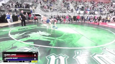 97 lbs Semifinal - Elena Lopez, CA vs Addison Hunt, TX