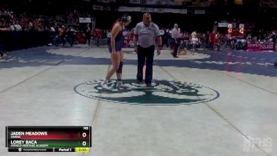 Girls 152 lbs Quarterfinal - Jaden Meadows, Sandia vs Lorey Baca, Atrisco Heritage Academy