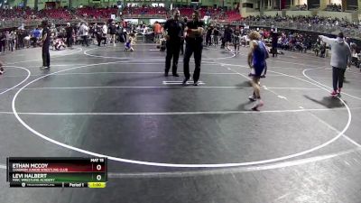 95 lbs Quarterfinal - Levi Halbert, MWC Wrestling Academy vs Ethan McCoy, Chadron Junior Wrestling Club