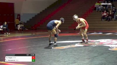 141 lbs Nate Hagan, Edinboro vs Christian Monserrat, WVU