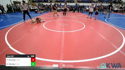 52-55 lbs Quarterfinal - Paden Rumsey, Pawhuska Elks Takedown vs Blake Manley, R.A.W.