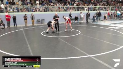 126 lbs Round 1 - Owen Peterson, Interior Grappling Academy vs Gage Keller, Juneau Youth Wrestling Club Inc.