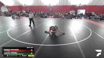 92 lbs Cons. Round 4 - Pearce Mathison, Wisconsin vs Kaiden Strobel, Slinger Red Rhinos Wrestling Club