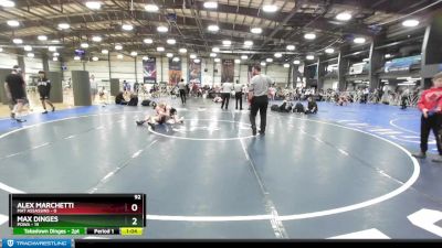 92 lbs Rd# 10- 4:00pm Saturday Final Pool - Max Dinges, POWA vs Alex Marchetti, Mat Assassins