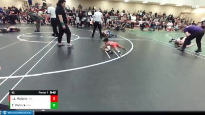 45 lbs Semifinal - Jamison Malone, Punisher Wrestling Company vs Emmett Jay Patrick, Ascend Wrestling Academy