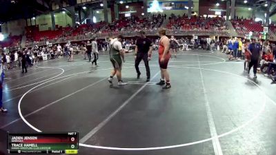 275 lbs Quarterfinal - Trace Hamell, Hawks Wrestling Club (Lincoln) vs Jaden Jensen, Nebraska