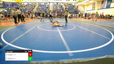 80 lbs Quarterfinal - Camden Lloyd, Team Tulsa Wrestling Club vs Dakota Harris, Bartlesville Wrestling Club