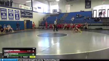 125 lbs Round 3 (4 Team) - Cade Hornback, Dubuque vs Christian Merrill, Wabash