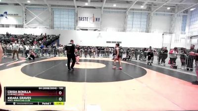 130 lbs Quarterfinal - Kieara Graves, WRCL Wrestling Club vs Crisia Bonilla, Club Not Listed