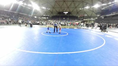 49 lbs Cons. Round 2 - Spencer Daman, Forks Wrestling Club vs Isaiah Cissell, Team Scorpion Wrestling Club