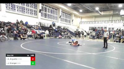 144 lbs Quarterfinal - Antonio Arguello, Newtown vs John Granger, Simsbury