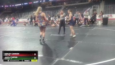 W 127 lbs Round 2 (3 Team) - Ashley Cannon, Utah vs Justa Curtiss, Montana