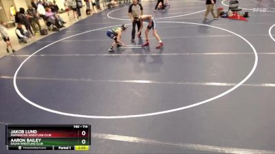 114 lbs Cons. Round 3 - Aaron Bailey, Eagan Wrestling Club vs Jakob Lund, Farmington Wrestling Club