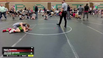 80 lbs Round 5 (6 Team) - Riley Crandall, Lions Den vs Grayson DeCosmo, Headhunters