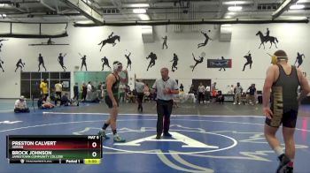 197 Freshman/Soph 3rd Place Match - Preston Calvert, Adrian vs Brock Johnson, Jamestown Community College