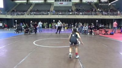 54 lbs Round Of 16 - Isabella Zaak, Mays Landing vs Mason Miranda, Sicklerville